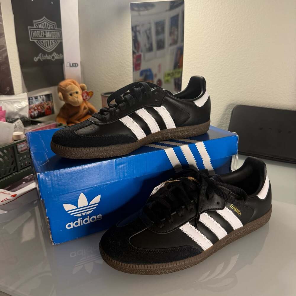 Brand New Adidas Samba OG Black White Gum Sneakers Box Included